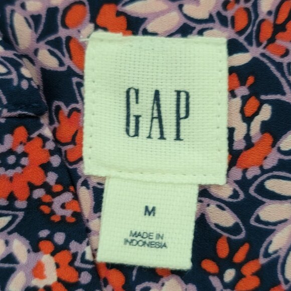 Gap Purple Flowered Sleeveless lined Dress Medium - Picture 4 of 12